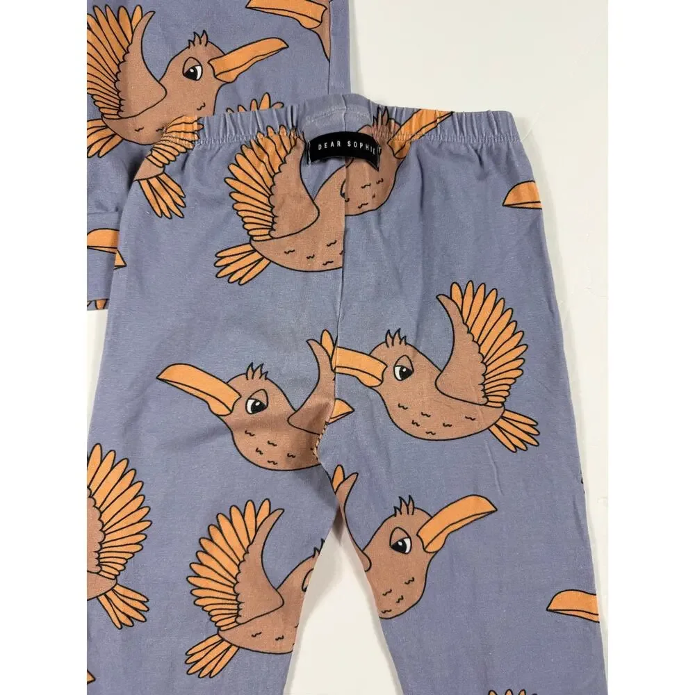 Dear Sophie Bird Print Sweatshirt Leggings Set Size 7-8 Years